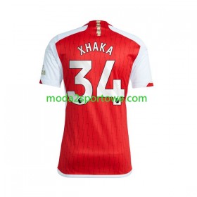 Koszulka Arsenal Xhaka 34 Domowe Stroje Piłkarskie 2023/24 Krótki Rękaw